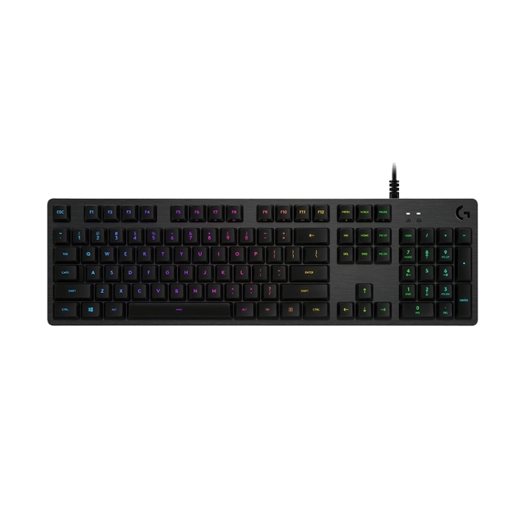 Logitech G512 RGB C-axis Mechanical Wired Gaming Keyboard, Length: 1.8m