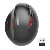 HXSJ T31 2.4GHz 2400DPI Three-speed Adjustable 7-keys Rechargeable Vertical Wireless Optical Mouse