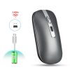HXSJ M30 Rechargeable Wireless Mouse Metal Wheel Mute 2.4G Office Mouse 500 mAh Built-in Battery