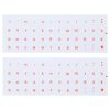 2pcs Round Transparent Keyboard Stickers Russian Key Protector