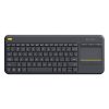 Logitech K400 Plus 2.4GHz Wireless Touch Control Keyboard, Wireless Range: 10m
