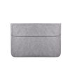 PU01S PU Leather Horizontal Invisible Magnetic Buckle Laptop Inner Bag for 15.4 inch laptops