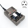 AC 100-240V 4 Slot Battery Charger for AA & AAA & 9V Ni-MH Battery, UK Plug