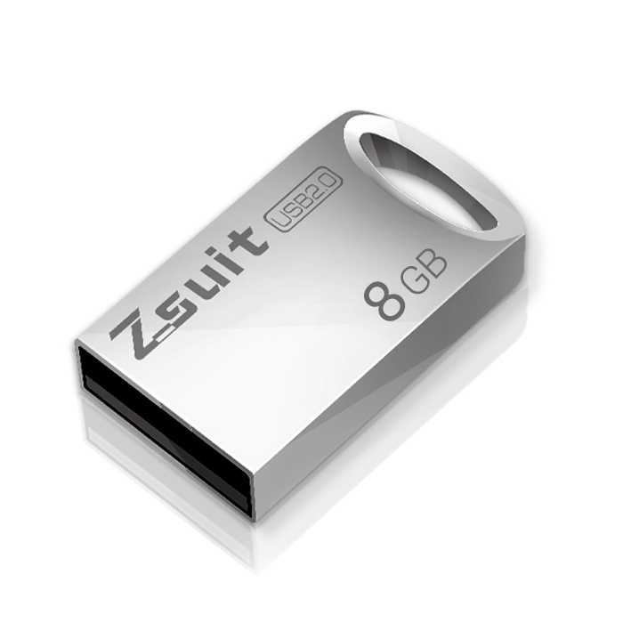 Zsuit 8GB USB 2.0 Mini Metal Ring Shape USB Flash Disk