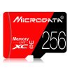 MICRODATA 256GB U3 Red and Black TF(Micro SD) Memory Card