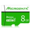 MICRODATA 8GB U1 Green and White TF(Micro SD) Memory Card