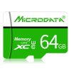 MICRODATA 64GB U3 Green and White TF(Micro SD) Memory Card
