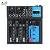 F4 Home 4-channel Bluetooth USB Reverb Mixer, EU Plug