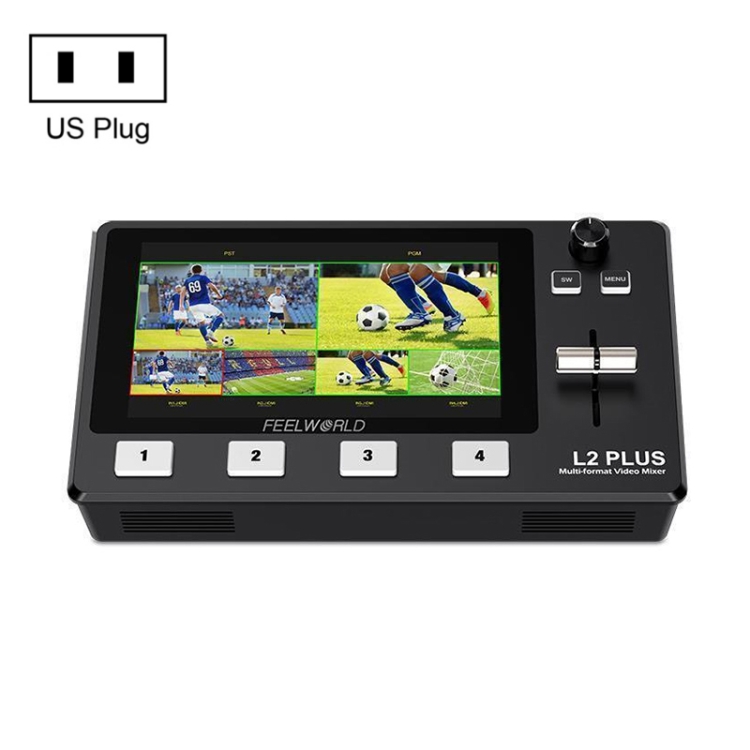 FEELWORLD L2 Plus Multi-camera Video Mixer Switcher with 5.5 inch Screen