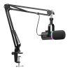 FEELWORLD PM1-AS XLR/USB Dynamic Microphone for Podcasting Recording Gaming Live Streaming with Boom Arm