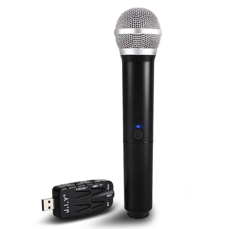 J.I.Y K Song Wireless Microphones for TV PC with Audio Card USB Receiver
