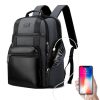 Bopai 851-014318 Fashion Outdoor Breathable Waterproof Anti-theft Three-layer Large Capacity Double Shoulder Bag,with USB Charging Port, Size: 31x17x44cm