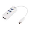 2 in 1 USB 3.1 USB-C / Type-C to USB 2.0 COMBO 3 Ports HUB + TF Card Reader