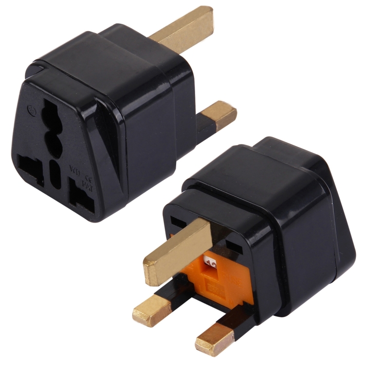 WD-7S Portable Universal Plug to UK Plug Adapter Power Socket Travel Converter with Fuse