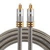 EMK YL-A 1.5m OD8.0mm Gold Plated Metal Head Toslink Male to Male Digital Optical Audio Cable