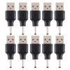 10 PCS 3.0 x 1.1mm Male to USB 2.0 Male DC Power Plug Connector