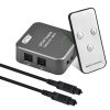 EMK SPDIF/TosLink Digital Optical Audio 3x1 Switcher with IR Controller