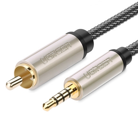 UGREEN 3.5mm to RCA Audio Cable Xiaomi Mi 1/2 TV Digital SPDIF Cable, Length: 1m