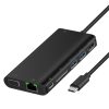 Onten 9591BD 8 in 1 USB-C / Type-C to PD USB-C / Type-C Charging + 100M Ethernet Port + Dual USB 3.0 + HDMI + VGA + SD Card Slot + 3.5mm AUX HUB