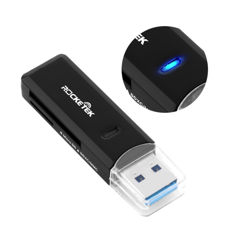 Rocketek CR11 High Speed USB3.0 2 in 1 SD / TF Card Reader