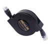 REXLIS 2m CAT6 Retractable Flat RJ45 Ethernet Network LAN Cable