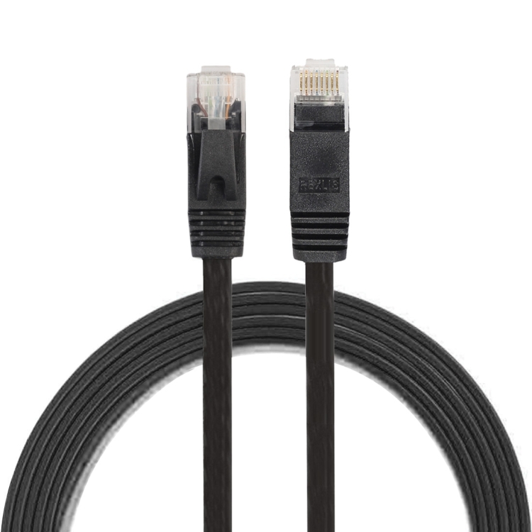 1.8m CAT6 Ultra-thin Flat Ethernet Network LAN Cable, Patch Lead RJ45