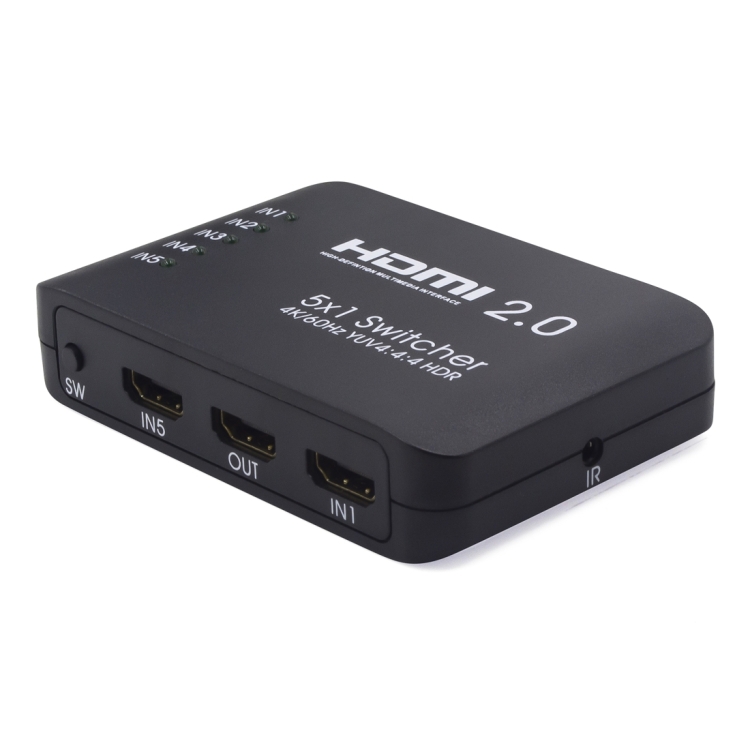 AYS-51V20 HDMI 2.0 5x1 4K Ultra HD Switch Splitter