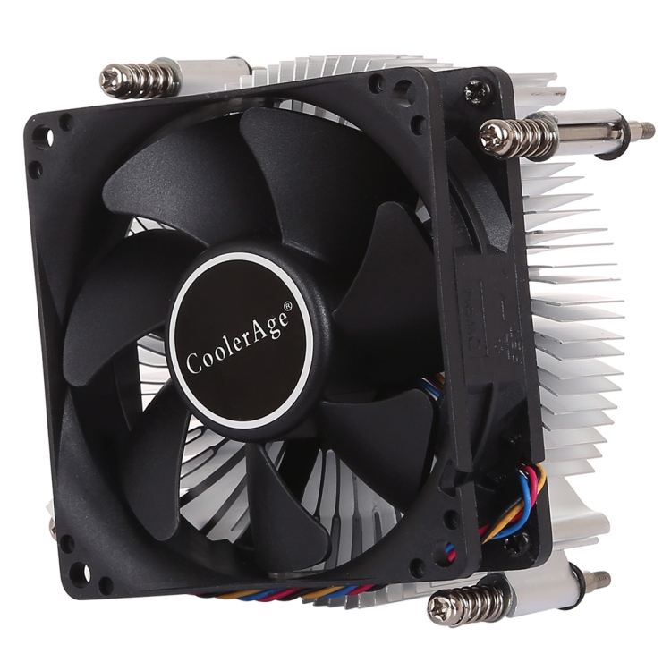 4Pin CPU Cooler Mute Silent Fan Thickened Aluminum Heat Sink for Intel 1155 / 1150 / 1151