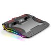 SSRQ-021S Rainbow Version Flank Glowing Dual-fan Laptop Radiator Two-speed Adjustable Computer Base for Laptops Under 18 inch