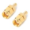 2 PCS SMA Male to SMA Male DAB Digital Radio Antenna Connector