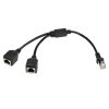 1 to 2 Socket LAN Ethernet Network CAT5 RJ45 Plug Splitter Adapter, Cable Length: 25cm