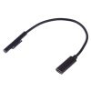 USB-C / Type-C Female to 6 Pin Male Laptop PD Fast Charging Cable for Microsoft Surface Pro 9 / 8 / 7 / 6 / 5 / 4 / 3, Cable Length: 0.2m
