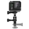 PULUZ CNC Aluminum Ball Joint Mount with 2 Long Screws for GoPro Hero12 Black / Hero11 /10 /9 /8 /7 /6 /5, Insta360 Ace / Ace Pro, DJI Osmo Action 4 and Other Action Cameras