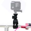 PULUZ Motorcycle Bicycle Handlebar Holder with Tripod Mount & Screw for GoPro Hero12 Black / Hero11 /10 /9 /8 /7 /6 /5, Insta360 Ace / Ace Pro, DJI Osmo Action 4 and Other Action Cameras