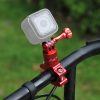 PULUZ 360 Degree Rotation Bike Aluminum Handlebar Adapter Mount with Screw for GoPro Hero12 Black / Hero11 /10 /9 /8 /7 /6 /5, Insta360 Ace / Ace Pro, DJI Osmo Action 4 and Other Action Cameras