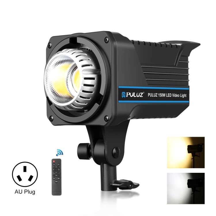 PULUZ 220V 150W Studio Video Light 3200K-5600K Dual Color Temperature Built-in Dissipate Heat System with Remote Control
