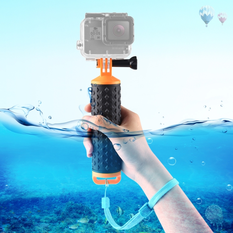 PULUZ Floating Handle Hand Grip Buoyancy Rods with Strap for GoPro HERO10 Black / HERO9 Black / HERO8 Black / HERO7 /6 /5 /5 Session /4 Session /4 /3+ /3 /2 /1, Xiaoyi and Other Action Cameras