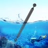 PULUZ 12 inch 30.4cm Length 20.8mm Diameter Dual Balls Carbon Fiber Floating Arm, Ball Diameter: 25mm