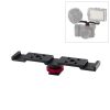 PULUZ Three-head Cold Shoe Bracket Mount