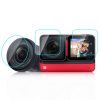 For Insta360 One RS PULUZ 3 in 1 Screen + 4K Lens + Leica Lens Tempered Glass Film