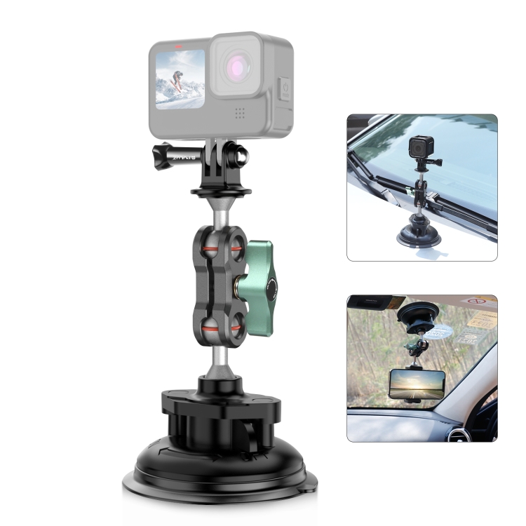 PULUZ Magic Arm Stronge Suction Cup Aluminum Alloy Mount