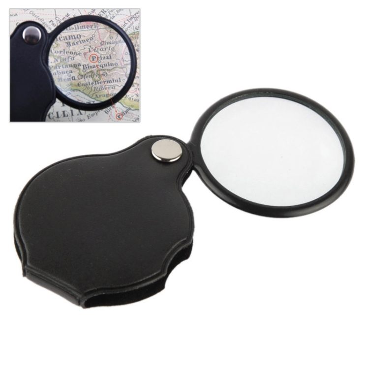 10 PCS 5X 50mm Magnifier Pocket Folding Magnifying Glass Loupe Pocket Spiegel