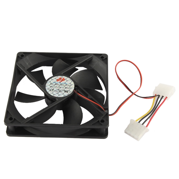 120mm 4-pin Cooling Fan with Dual Connectors