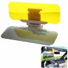 2 in 1 HD Car Anti-Glare Dazzling Goggle Day Night Vision Driving Mirror Sun Visors
