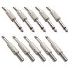 JL0057 6.36mm Audio Jack Connector (10 Pcs in One Package, the Price is for 10 Pcs)