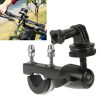 Handlebar Seatpost Big Pole Mount Bike Moto Bicycle Clamp with Tripod Mount Adapter & Screw for GoPro Hero12 Black / Hero11 /10 /9 /8 /7 /6 /5, Insta360 Ace / Ace Pro, DJI Osmo Action 4 and Other Action Cameras