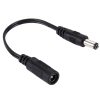 5.5 x 2.1mm DC Female to 5.5 x 2.1mm DC Male Power Connector Cable for Laptop Adapter, Length: 15cm