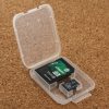 100Pcs Transparent Plastic Storage Card Box for SD Card + Micro SD Card(TF Card)