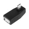 Micro USB Male to USB 2.0 AF Adapter with 90 Degree Angle, Support OTG Function