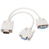 VGA SVGA HDB15 Male to 2 Female Splitter Cable, Length: 32.5cm
